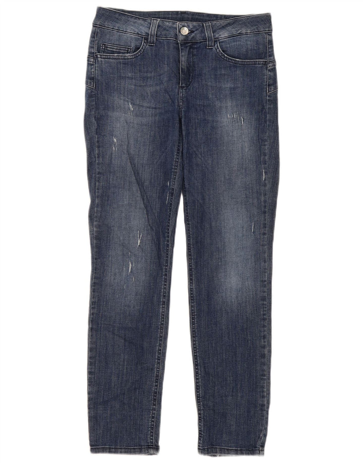 Liu Jo Damen Distressed Slim Jeans W28 L27 Blau