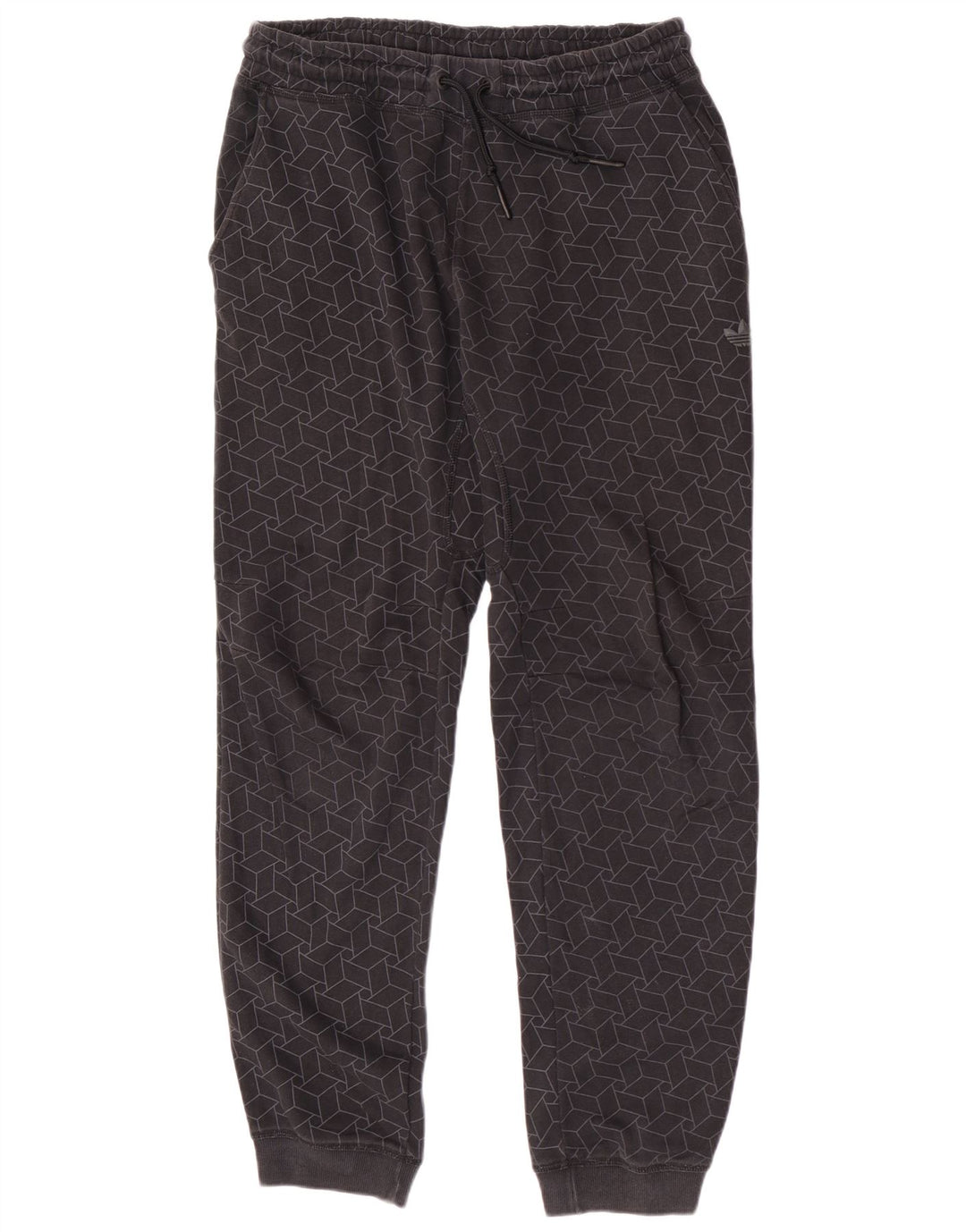 Adidas Herren Trainingshose Jogger mittelgraue geometrische Baumwolle