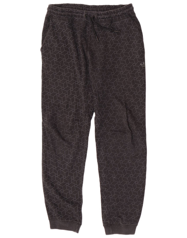 Adidas Herren Trainingshose Jogger mittelgraue geometrische Baumwolle