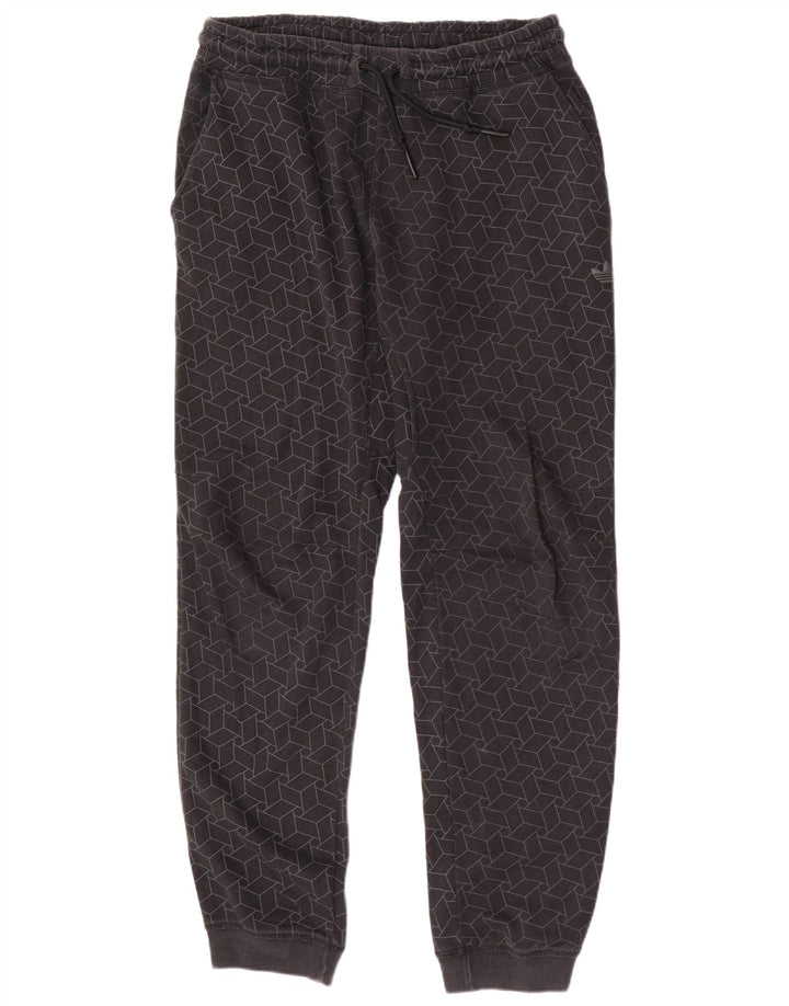 Adidas Herren Trainingshose Jogger mittelgraue geometrische Baumwolle