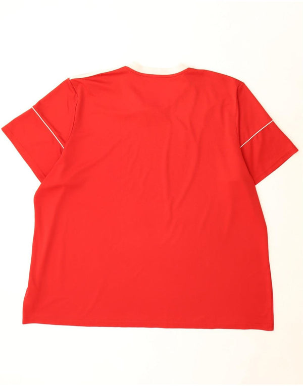 Adidas Herren Aeroready T-Shirt Top 3XL Rot Polyester