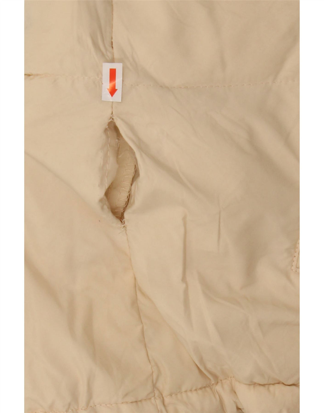 ZARA Herren Wattierte Jacke UK 36 Small Beige Nylon