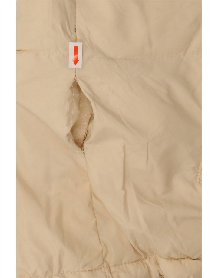 ZARA Herren Wattierte Jacke UK 36 Small Beige Nylon