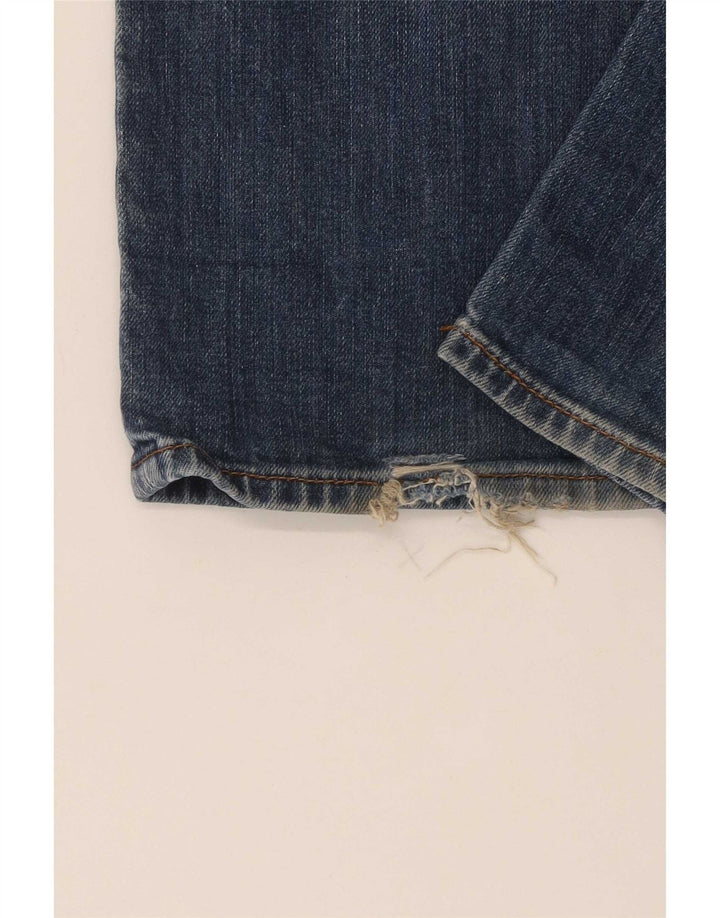 Armani Damen Straight Jeans W36 L30 Blaue Baumwolle
