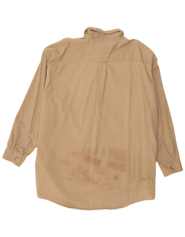 Wrangler Mens Tall Shirt 3XL Beige Baumwolle
