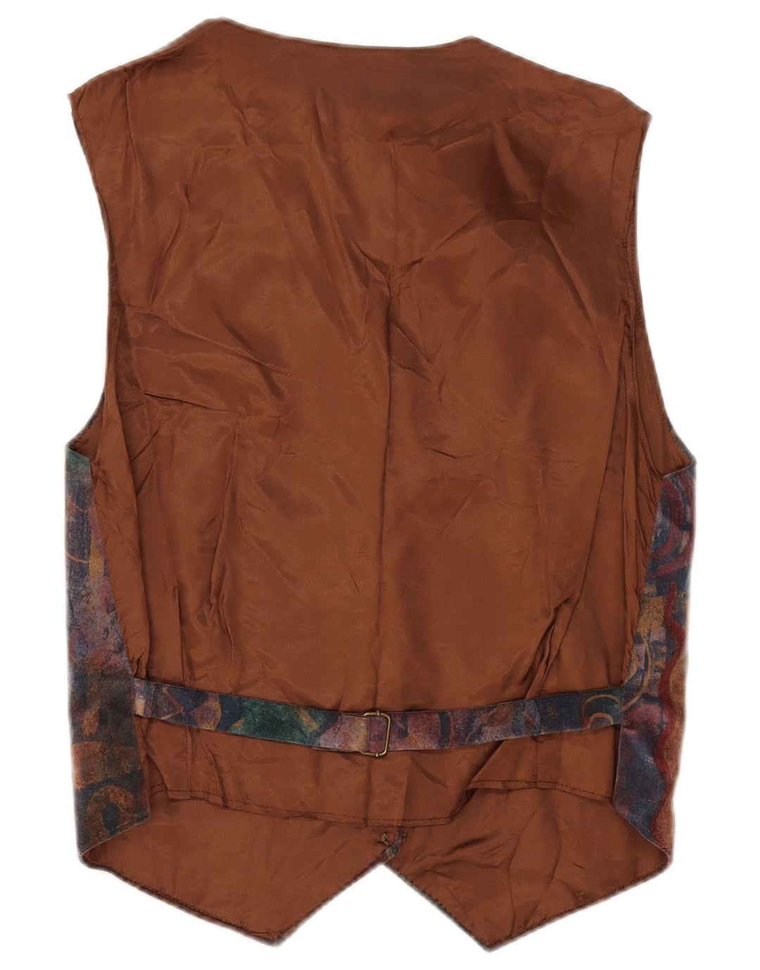 Vintage Damen Weste UK 14 Mittelbraun