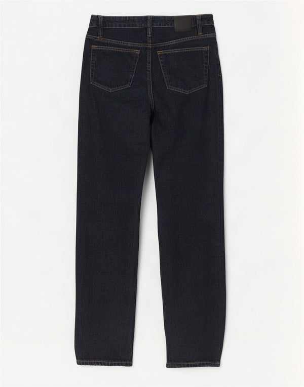 Massimo Dutti Womens Mid Rise Straight Jeans EU 34 2XS W24 L29 Navy Blue
