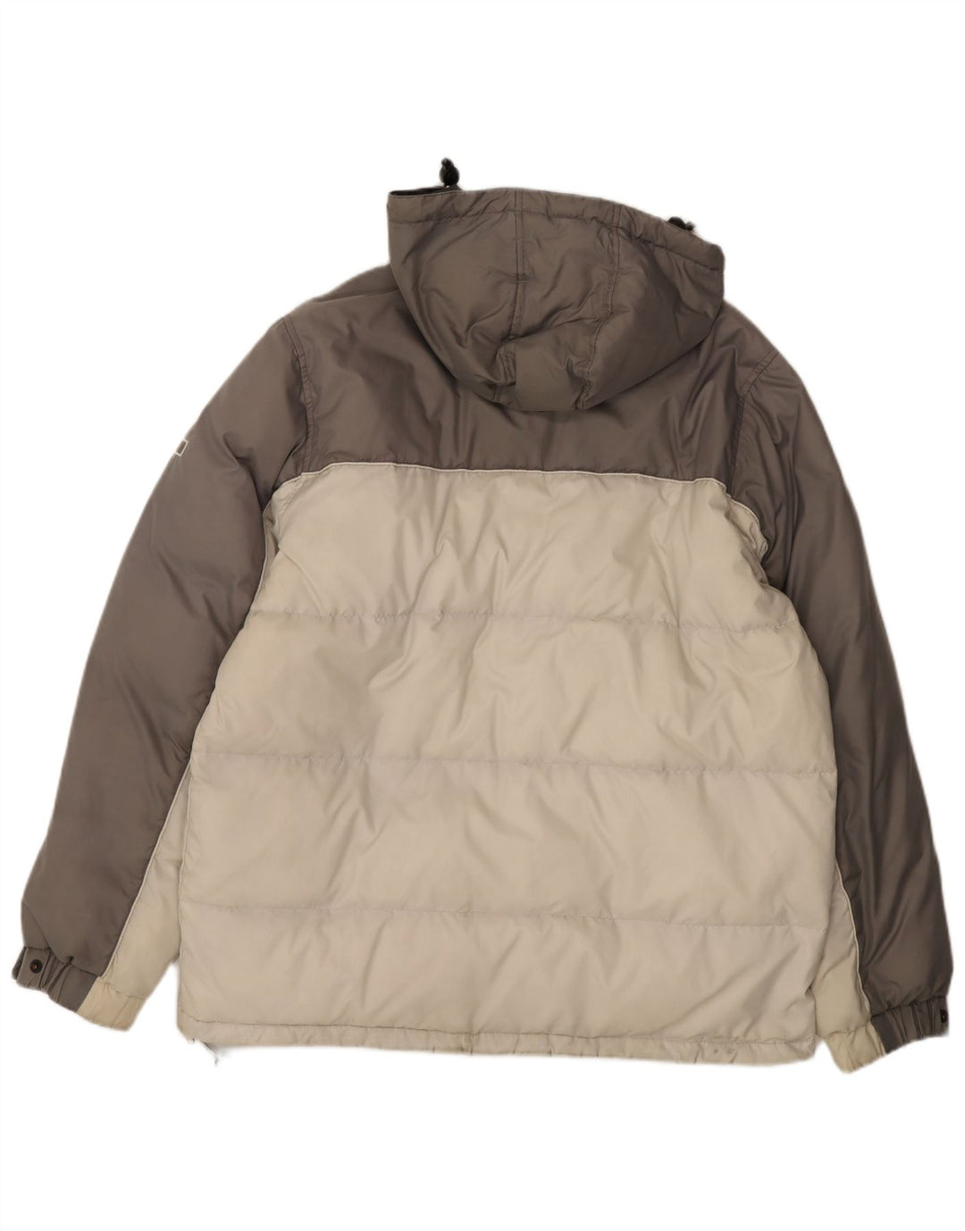 Champion wattierte Herrenjacke mit Kapuze, UK 40, Größe L, Grau, Farbblock