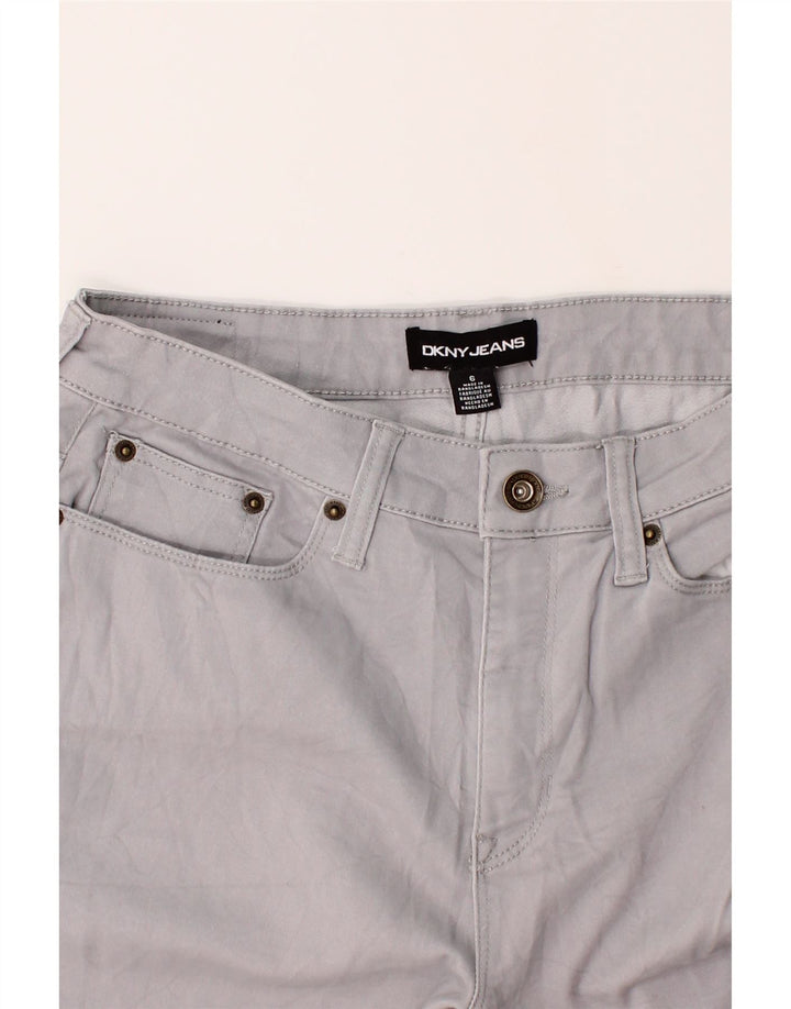 DKNY Womens Casual Shorts US 6 Medium W30  Grey Cotton Vintage Dkny and Second-Hand Dkny from Messina Hembry 