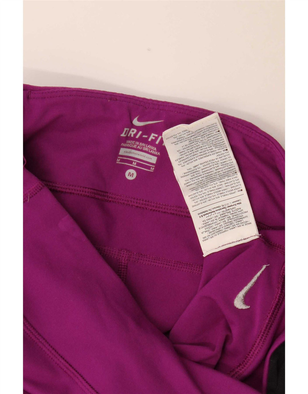Nike Damen Capri-Leggings UK 12 Mittellila Colourblock-Nylon