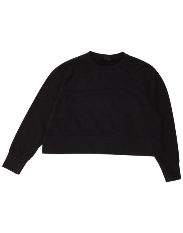 Nike Damen-Sweatshirt mit Dri-Fit-Grafik, übergroß, Gr. 14, mittelschwarz