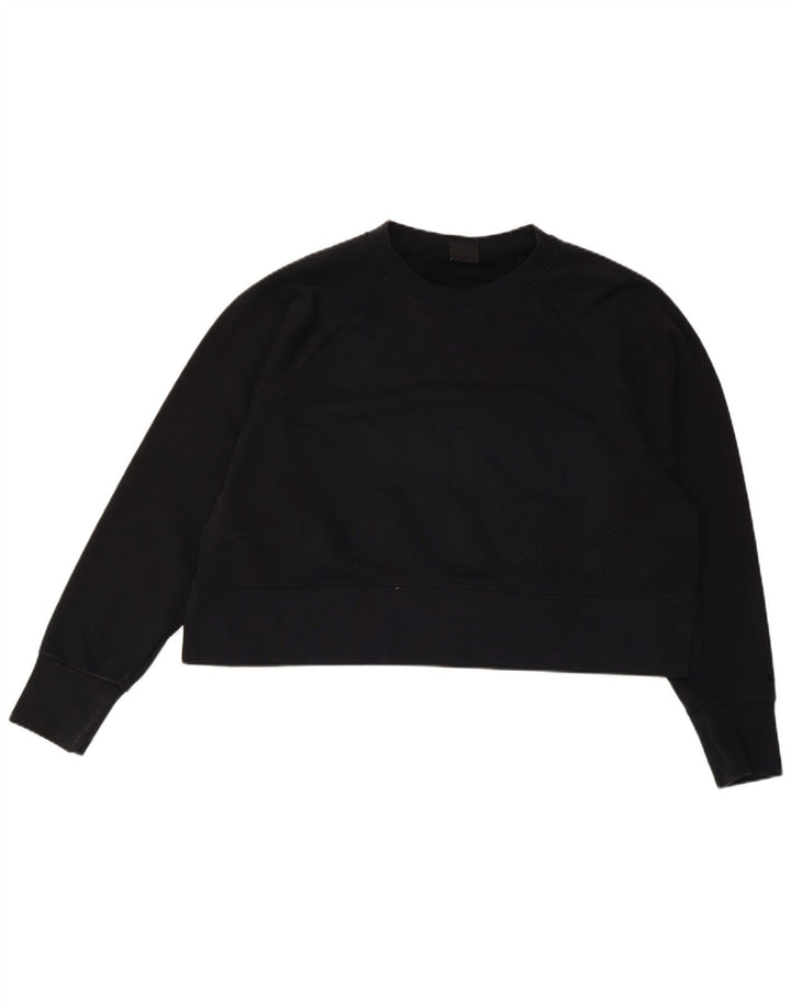 Nike Damen-Sweatshirt mit Dri-Fit-Grafik, übergroß, Gr. 14, mittelschwarz