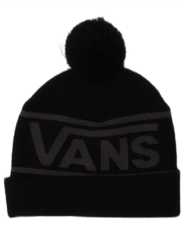 Vans Herren-Strickmütze mit Grafik, Einheitsgröße, schwarzes Farbblock-Acryl