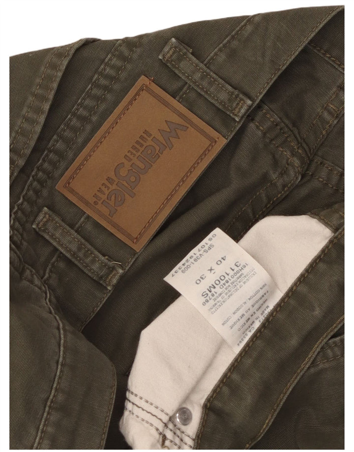 WRANGLER Gerade Freizeithose für Herren, W40, L30, Khaki, Baumwolle
