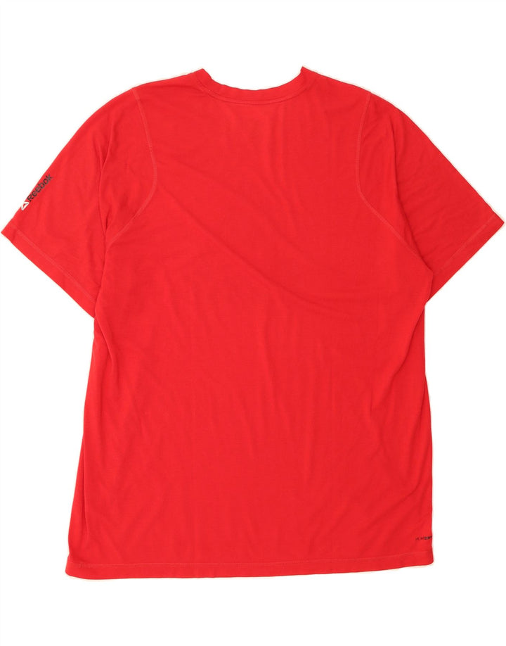 REEBOK Mens Graphic T-Shirt Top 2XL Red Vintage Reebok and Second-Hand Reebok from Messina Hembry 