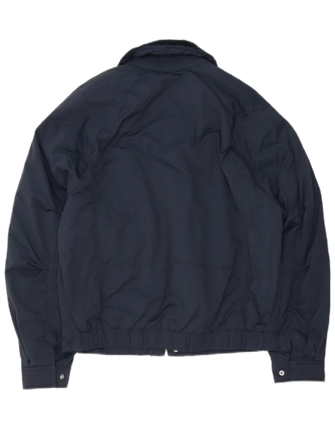 Zara Herren Bomberjacke UK 36 Small Marineblau Colourblock Polyester