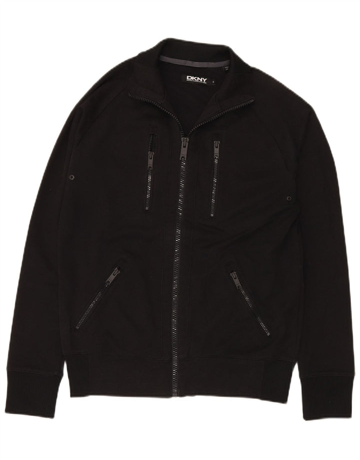 Dkny Herren-Trainingsanzug-Oberteil, Jacke, Größe S, Schwarz, Baumwolle
