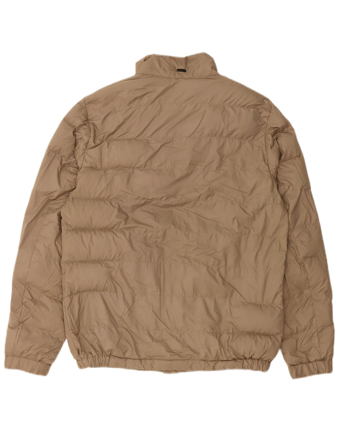 Massimo Dutti Herren Wattierte Jacke UK 36 Small Beige Polyester