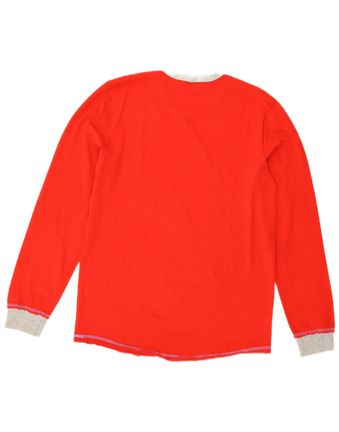 BENETTON Womens Peanuts Graphic Top Langarm UK 14 Medium Red Cartoon