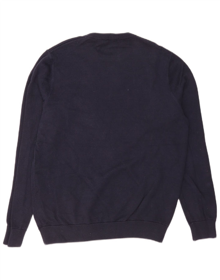 Pringle Herren-Pullover mit Rundhalsausschnitt, mittlere marineblaue Baumwolle