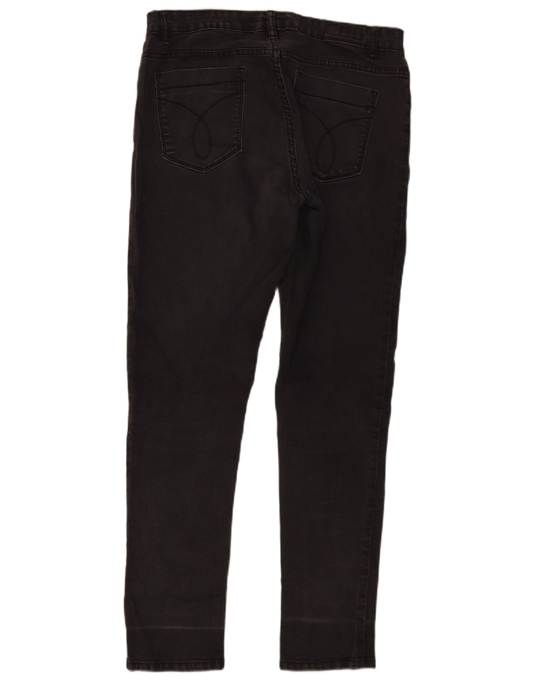 Calvin Klein Damen Legging Jeans US 14 Large W32 L30 Graue Baumwolle