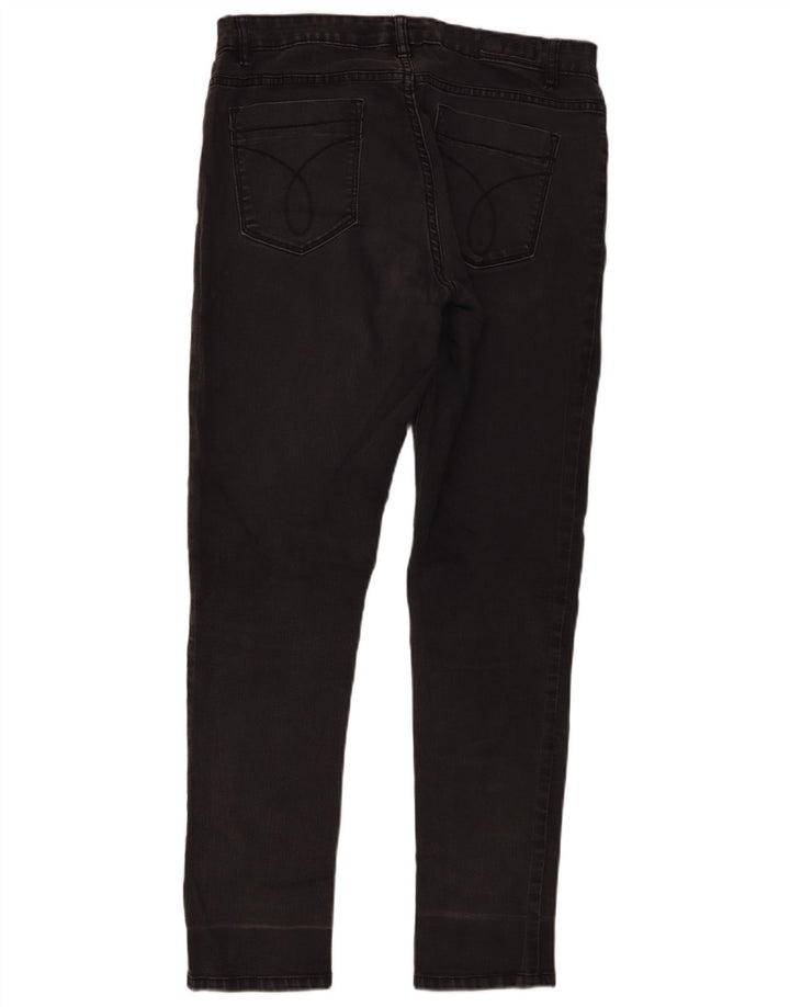 Calvin Klein Damen Legging Jeans US 14 Large W32 L30 Graue Baumwolle