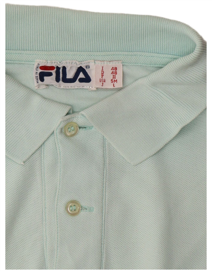 FILA Herren Poloshirt IT 48 Mittelblau
