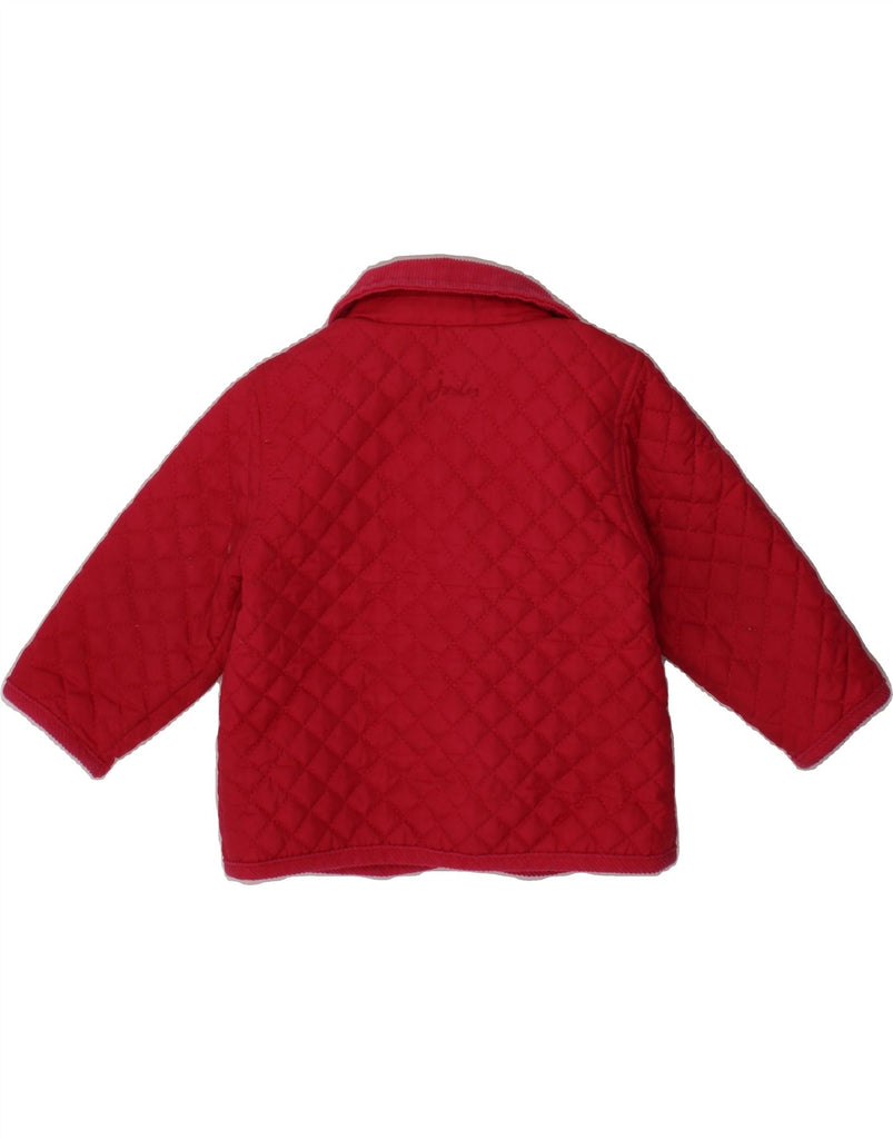 JOULES Baby Girls Quilted Jacket 3-6 Months Pink Polyester Vintage Joules and Second-Hand Joules from Messina Hembry 