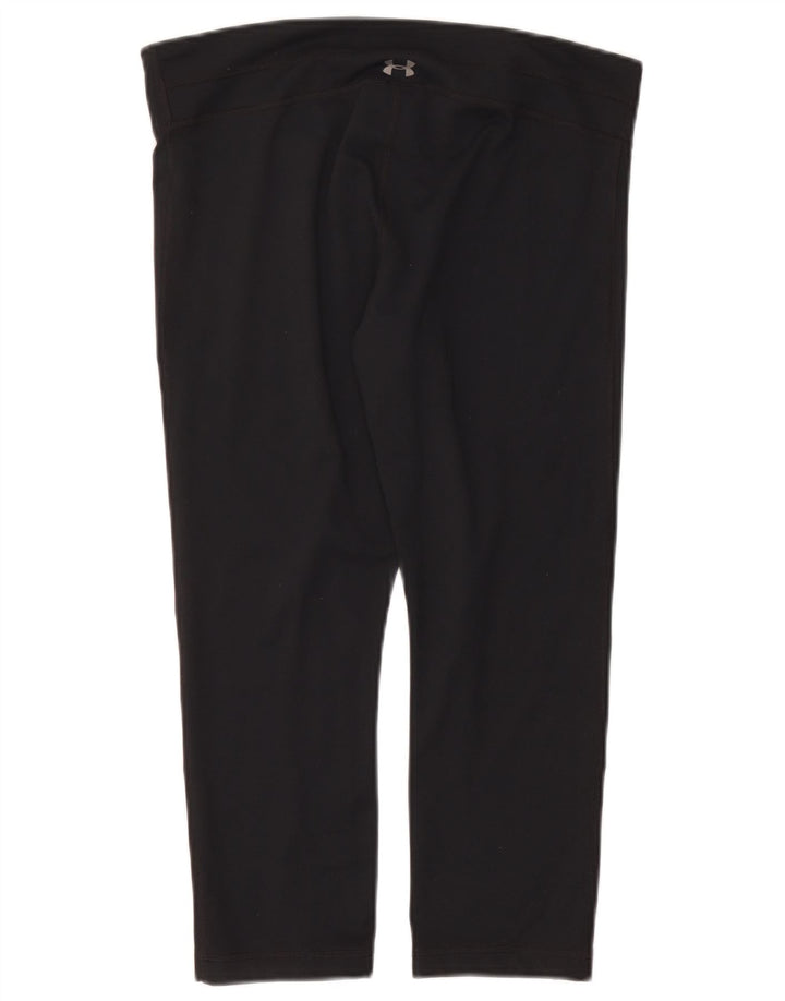 Under Armour Damen Capri-Leggings UK 16 Large Schwarz Polyester