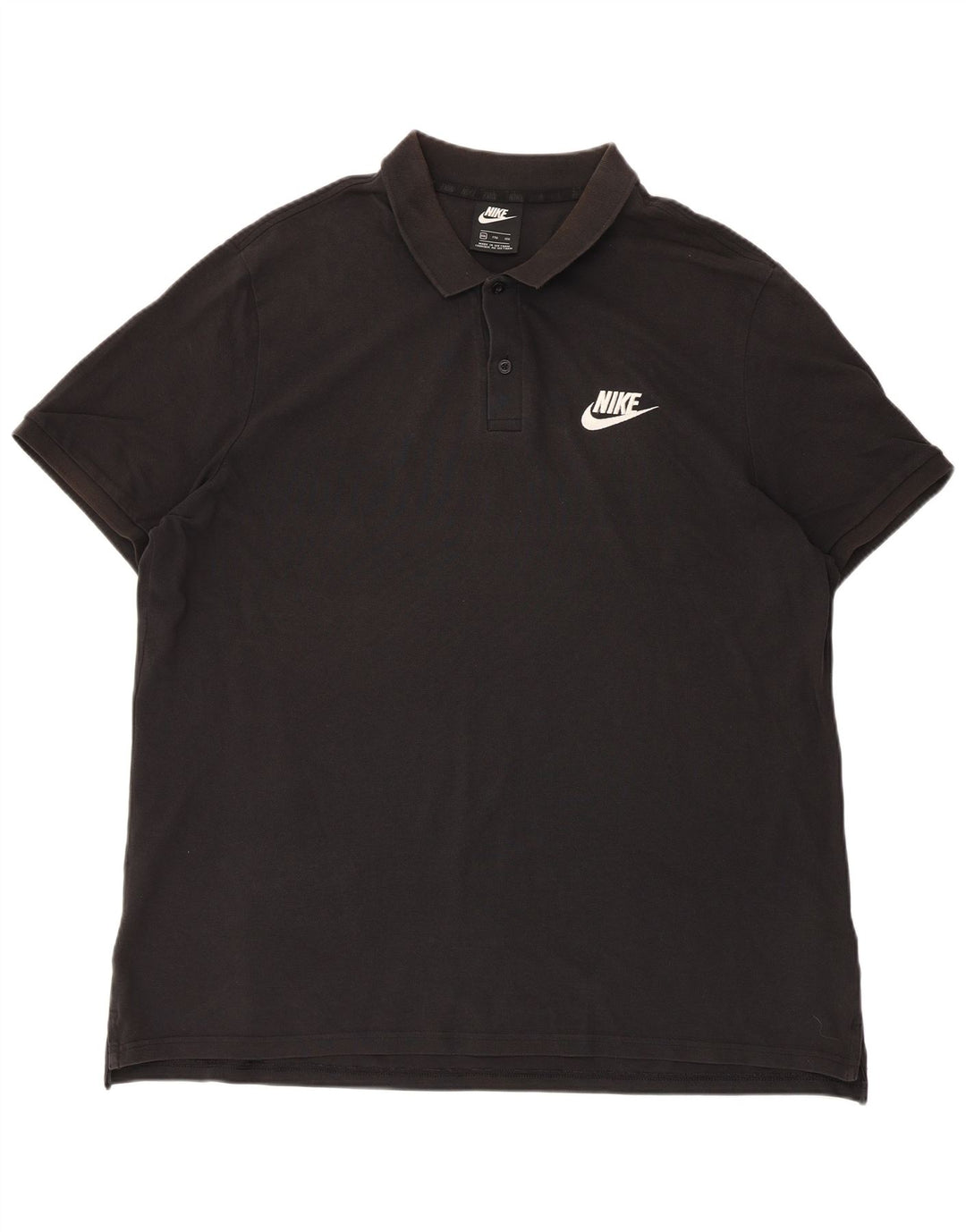Nike Herren Poloshirt 2XL Schwarz Baumwolle