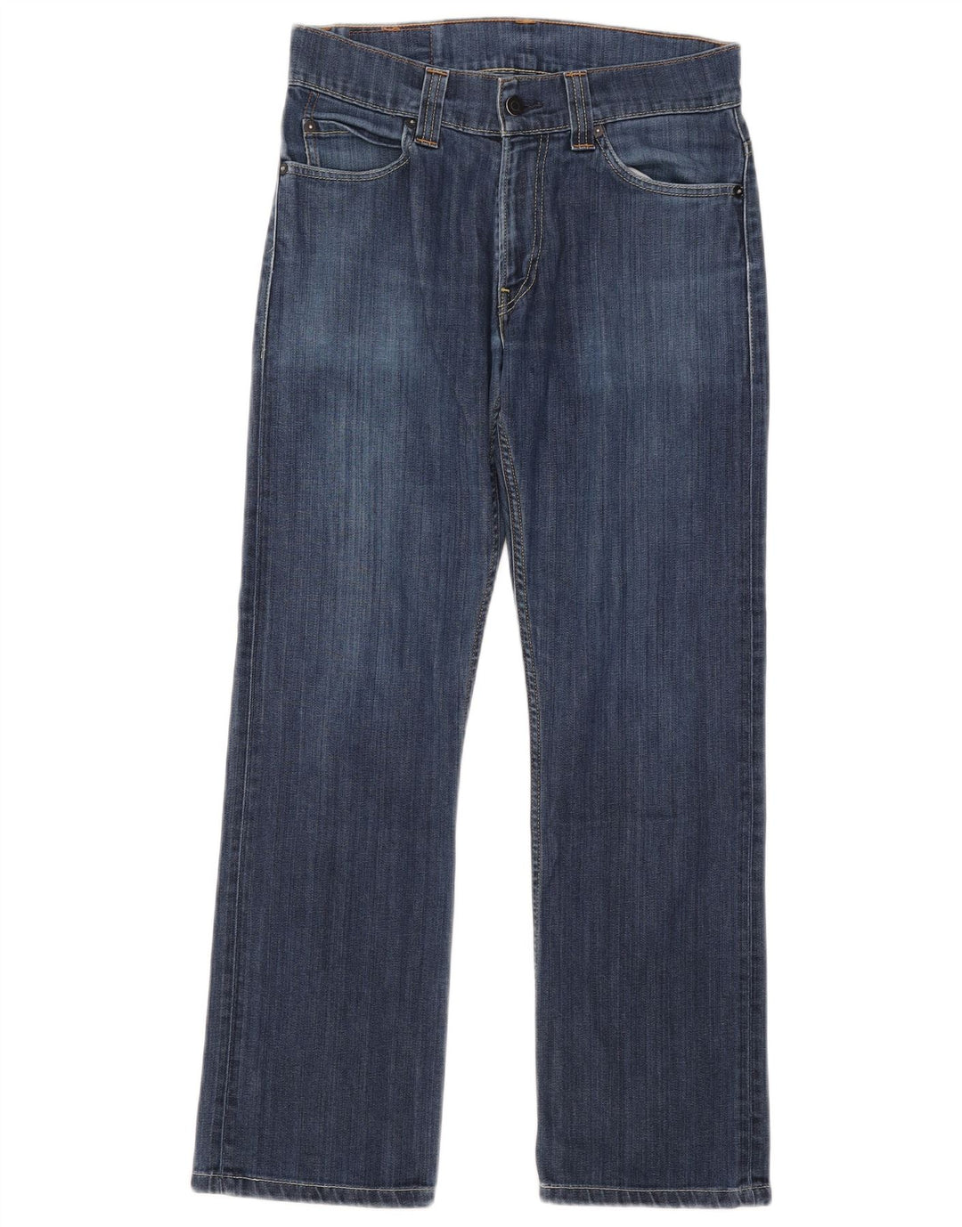 Levi's Damen 506 Straight Jeans W30 L28 Blaue Baumwolle