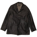 Vintage Herren Lederjacke UK 44 2XL Schwarzes Leder