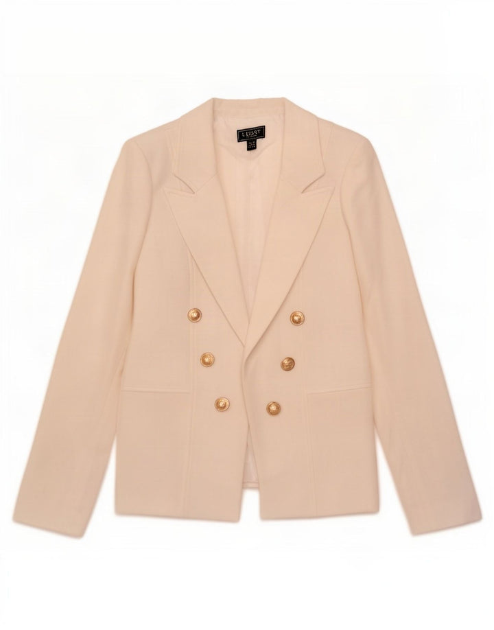 Lipsy Womens Open Blazer Jacke UK 10 Small Weiß Polyester