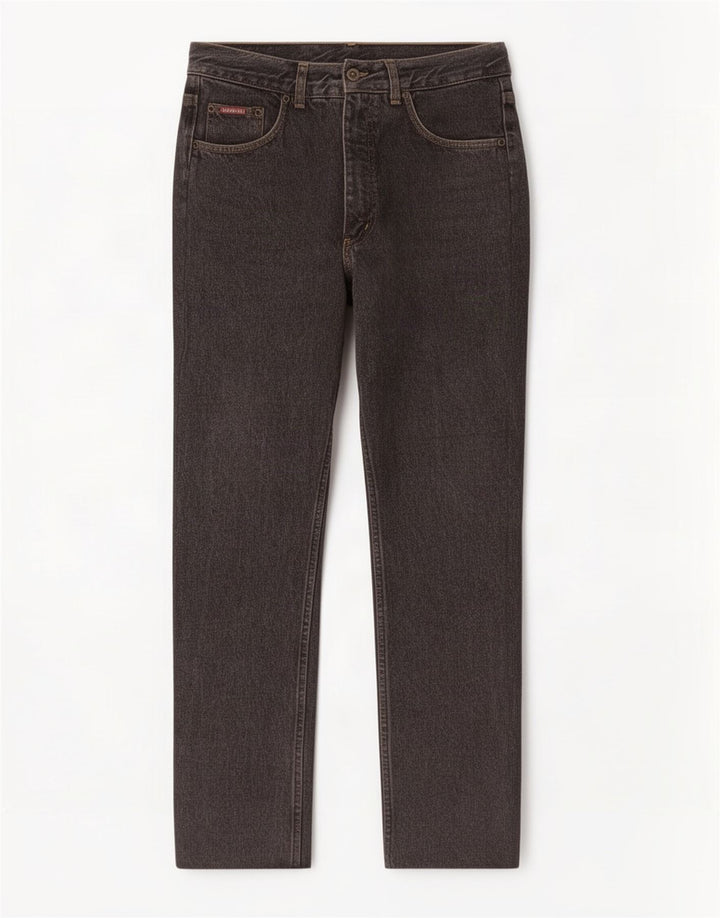 Carrera Herren Straight Jeans W32 L28 Graue Baumwolle