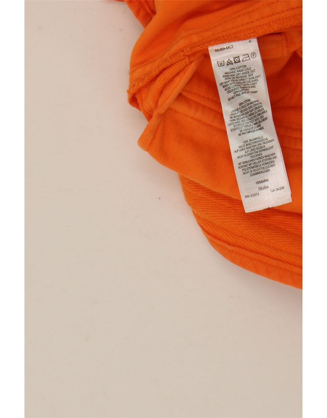 French Connection Herren-Cargoshorts W32 Mittelorange Baumwolle