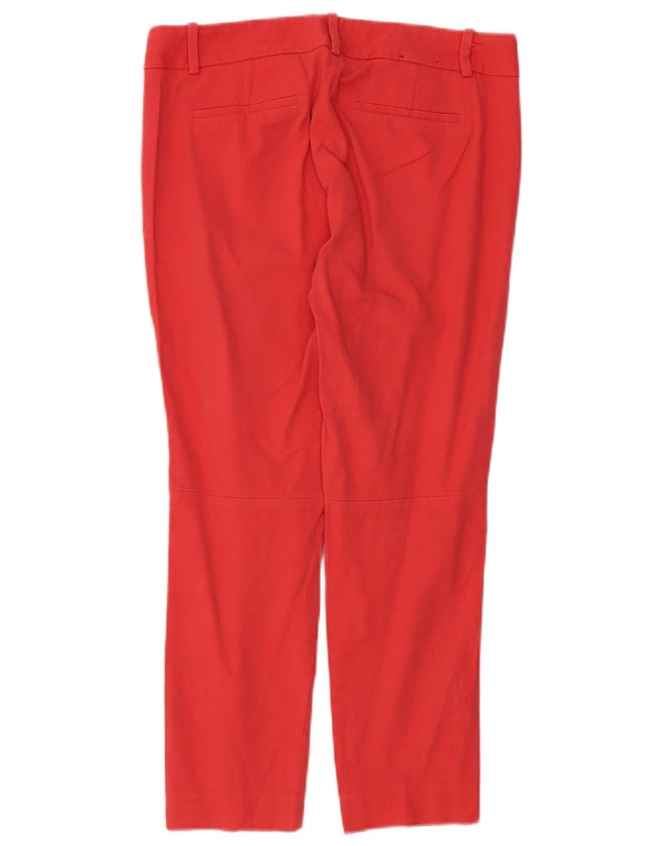 J. CREW Damen Slim Cropped-Hose US 10 Large W32 L25 Rot