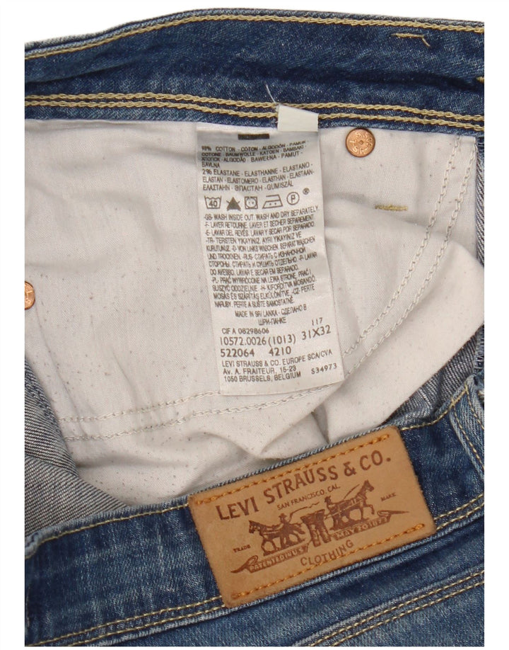 LEVI'S Damen 572 Bootcut Jeans W31 L32 Blaue Baumwolle