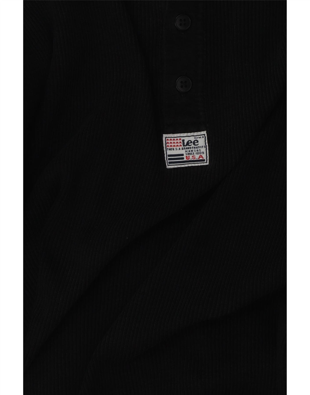 LEE Herren Top Langarm Medium Schwarz