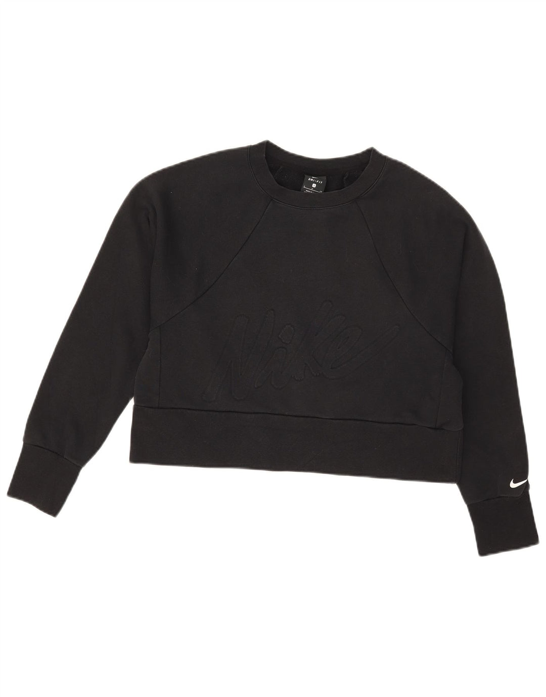 Nike Damen-Sweatshirt mit Dri-Fit-Grafik, übergroß, Gr. 10, Schwarz