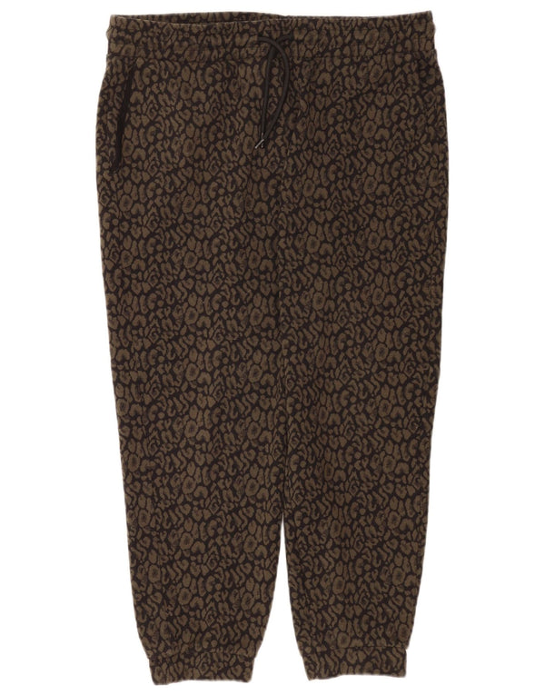 Marks & Spencer Womens Tracksuit Trousers Joggers UK 14 Large Khaki