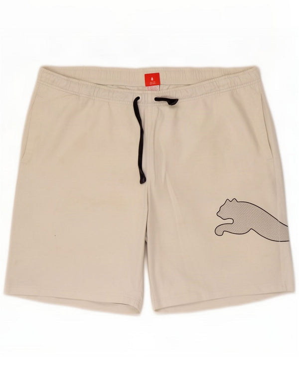Puma Herren Graphic Sport Shorts 2XL Weiß