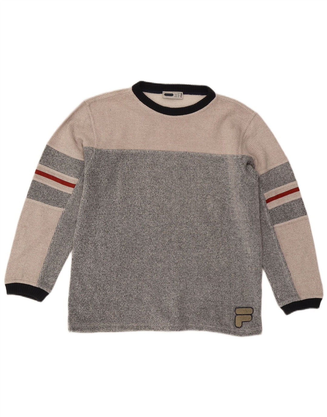 Fila Sweatshirt-Pullover für Jungen, 13–14 Jahre, Größe L, Grau, Farbblock