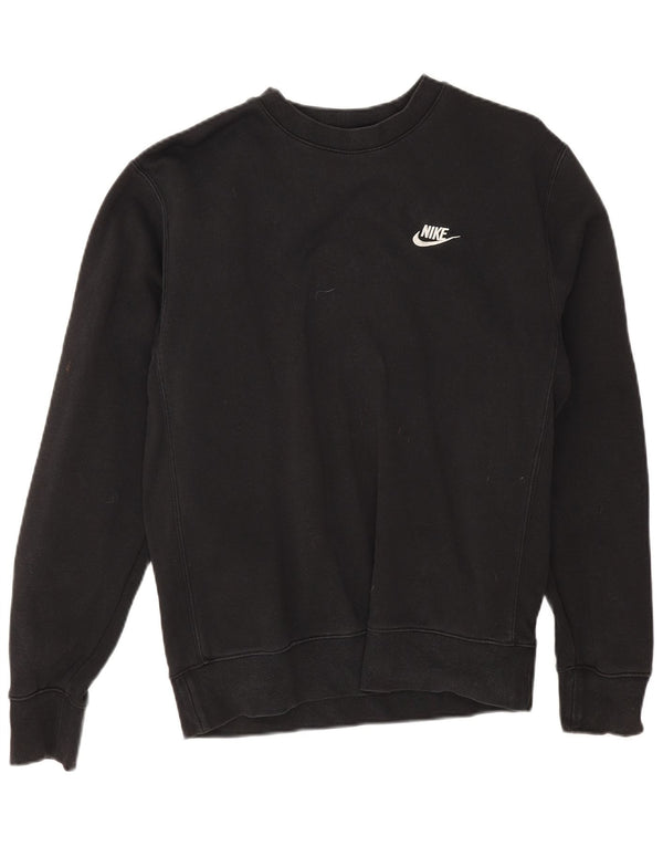 Nike Herren-Sweatshirt mit lockerer Passform, Größe S, schwarze Baumwolle