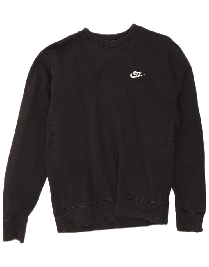 Nike Herren-Sweatshirt mit lockerer Passform, Größe S, schwarze Baumwolle