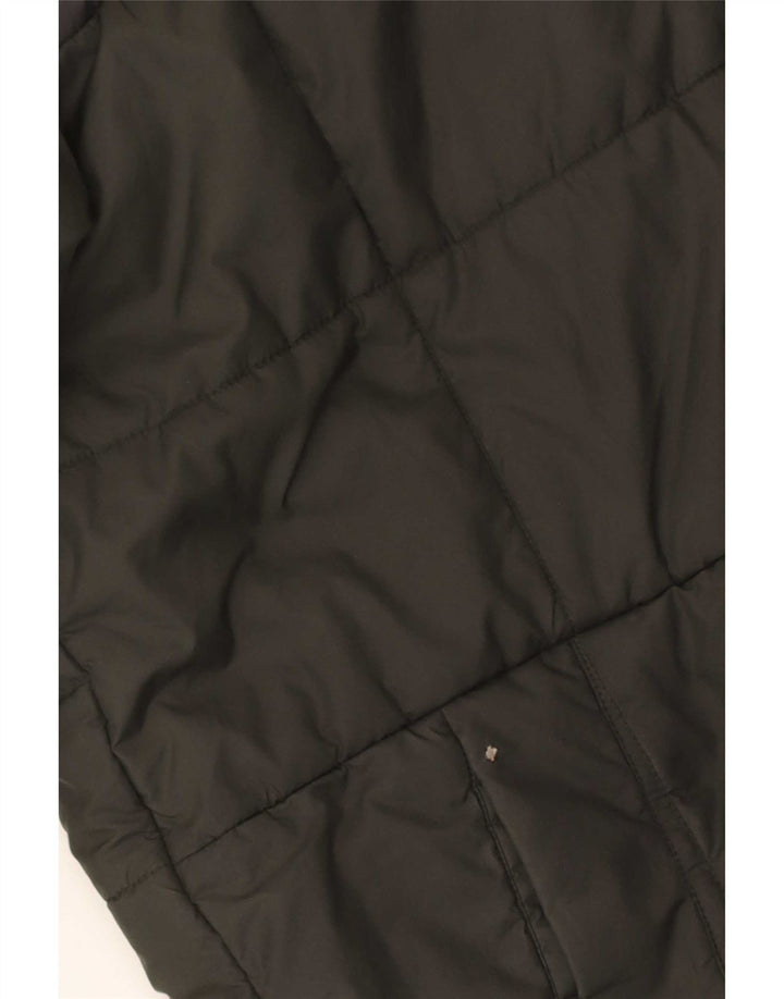 Adidas Jungen wattierte Jacke mit Kapuze, 13–14 Jahre, Khaki, Colourblock-Polyester