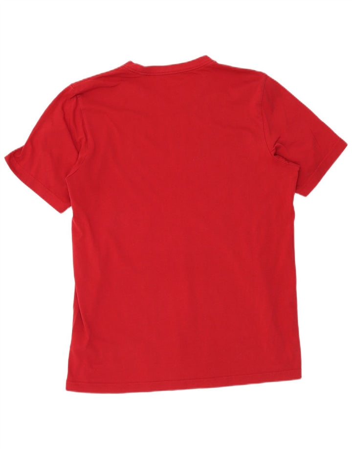 ADIDAS Herren Grafik T-Shirt Top Große rote Baumwolle
