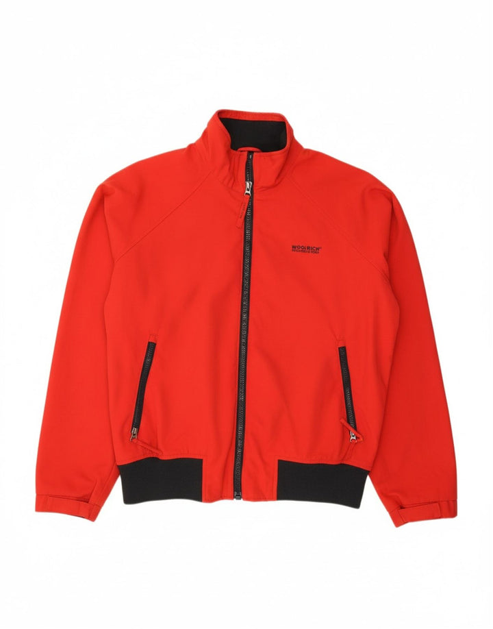 WOOLRICH Mens Bomber Jacket UK 40 Large Red Colourblock Nylon