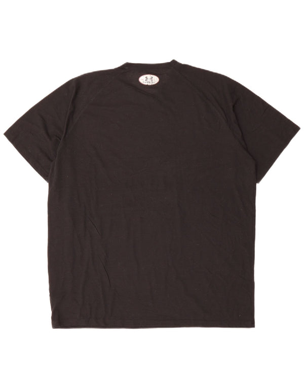 UNDER ARMOUR Herren Heat Gear T-Shirt Top Large Schwarz Polyester