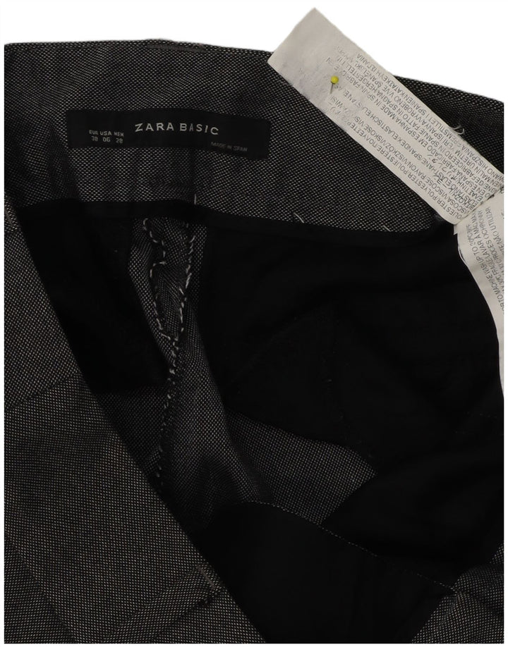 Gerade Anzughose für Damen von Zara, EU 38, Größe S, W28, L31, Grau, Polyester