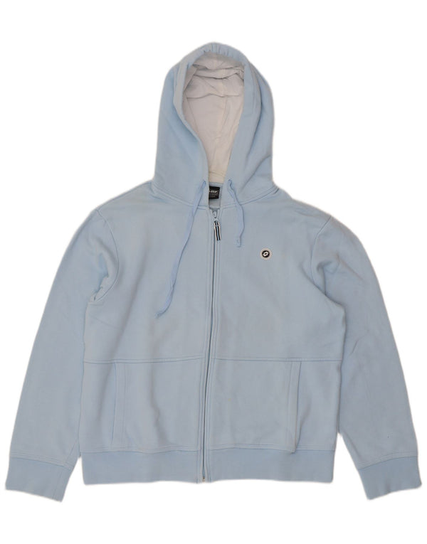 Lotto Damen-Kapuzenpullover mit Reißverschluss, UK 18, XL, blaue Baumwolle